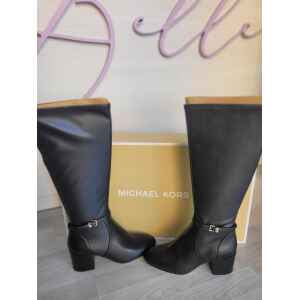 MK ELLA BLACK HEEL BOOT BLACK