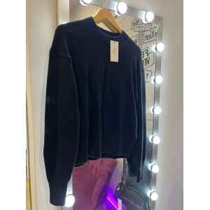 CK WOOL SWEATER BLACK LOGO