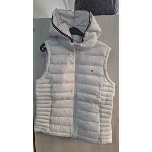 TH WHITE VEST LINES HOOD