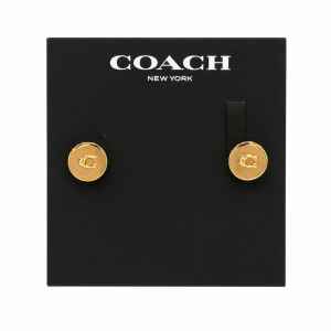 COACH EARRINGS GOLD CIRCLE