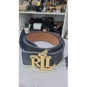 RL LEATHER BELT BLACK/BROWN