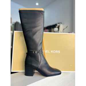 MK ELLA BLACK HEEL BOOT BLACK