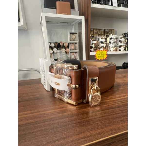 MK TAN BELT W/CHARM