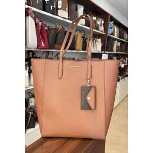 MK VINCENT LG TOTE W/CRD ATTCH LEATHER LUGGAGE