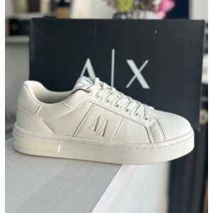 ARMANI TRAINER OFF WHITE 'AX' SIDE