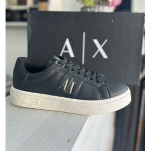 ARMANI TRAINER BLACK 'AX' SIDE
