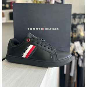 TH ESSENTIAL LEATHER CUPSOLE BLACK