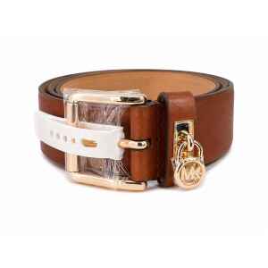 MK TAN BELT W/CHARM