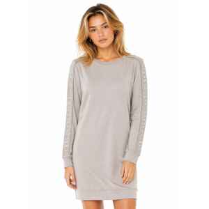 GUESS GREY DRESS BRANDED SLEEVES