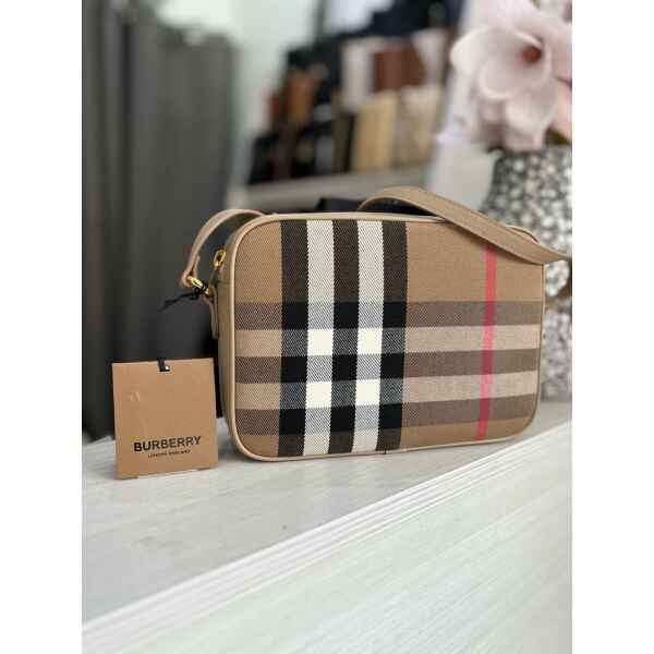 BURBERRY SM CAMERA BAG CHESNUT BEIGE