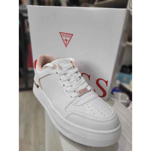 GUESS WHITE PLATFORM PINK DETAILS