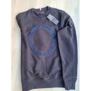 TH SWEATER BLUE NAVY ROUND LOGO BLUE