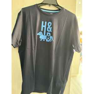 HB BLUE TSHIRT BLUE LETTERS LOGO