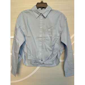 TH FRONT TIE SHIRT BREEZY BLUE