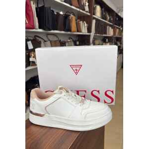 GUESS WHITE PLATFORM PINK DETAILS