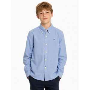 TH SOLID OXFORD SHIRT LIGHT BLUE