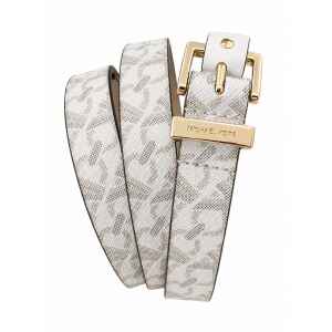 MICHAEL KORS THIN BELT VANILLA