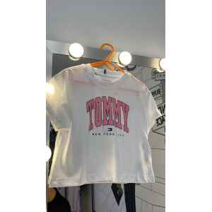 TH TSHIRT WHITE BOLD LOGO PINK