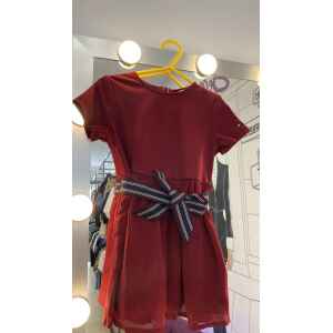 TH BURGUNDY LACE DRESS
