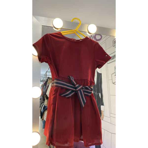 TH BURGUNDY LACE DRESS
