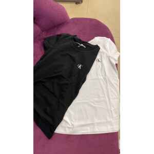 CK 2 PACK SLIM MONOGRAM WHITE/BLACK