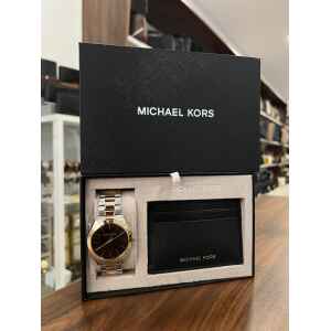 MICHAEL KORS GIFT SET WATCH AND CARDHOLDER