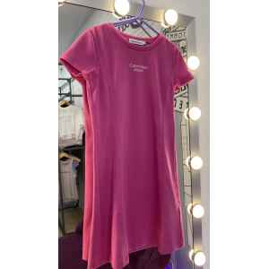 CK STACKED DRESS LOGO PUNTO D LUCKY PINK