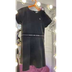 CK BLACK DRESS BRANDED ELASTIC BELT