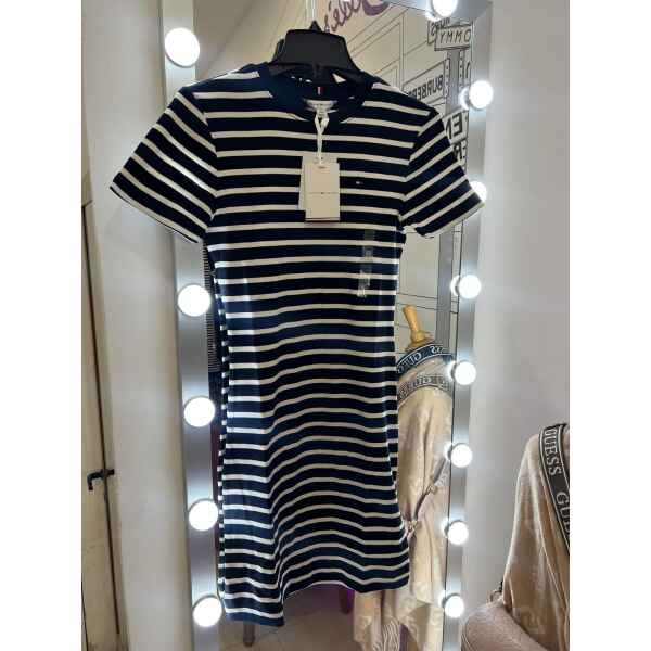TOMMY STRIPED T SHIRT DRESS
