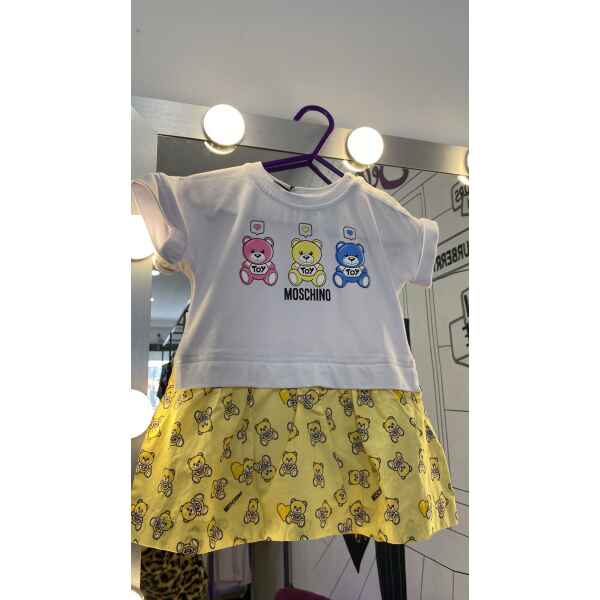 MOSCHINO WHITE/YELLOW DRESS