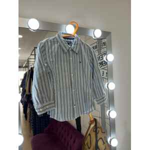 TH SHIRT LIGHT BLUE/GREY STRIPPED