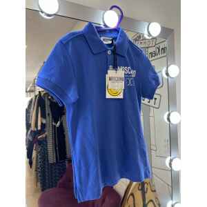 MOSCHINO POLO SHIRT ROYAL BLUE