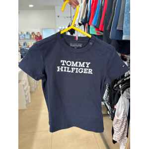 TH TSHIRT NAVY BLUE 3D LOGO WHITE LETTERS