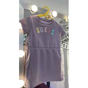 GUESS VIOLET COTTON SHINNY DRESS