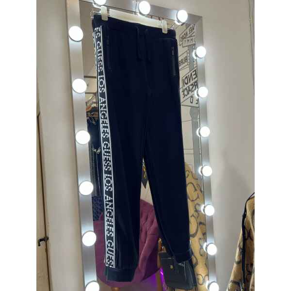 GUESS JOGER BLACK BRANDED LINE