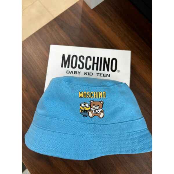 MOSCHINO BUCKET HAT BLUE