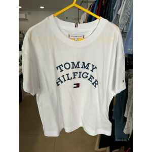 TH FLAG TSHIRT WHITE BLUE LOGO