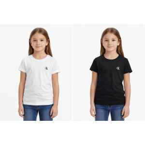 CK 2 PACK TSHIRT BLACK/WHITE