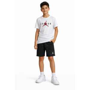 JORDAN WHITE TSHIRT RED LOGO