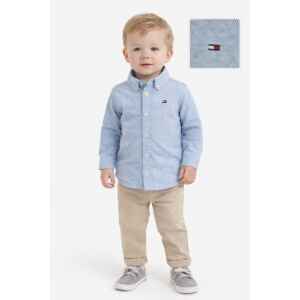 TH BOYS STRETCH OXFORD SHIRT LIGHT BLUE
