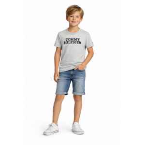 TH GRAY TSHIRT BLUE LOGO RELIEF