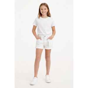 TH WHIITE JEAN SHORT