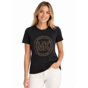 MICHAEL KORS STUDDED T-SHIRT BLACK