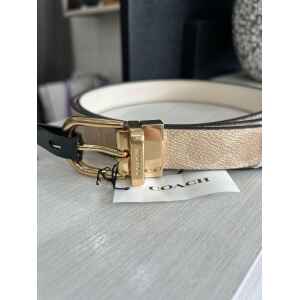 COACH BELT CREAM REVERSIBLE ONE SIZE