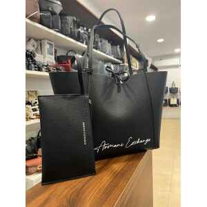 ARMANI BLACK TOTE WITH PURSE