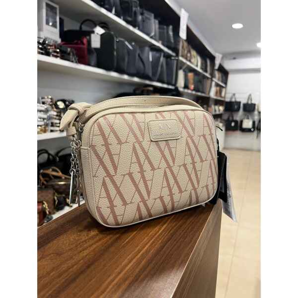 ARMANI CROSSBODY VALLEY CAMEL ROSE LOGO