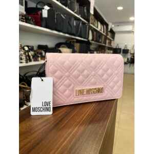 MOSCHINO QUILTED PINK BAG