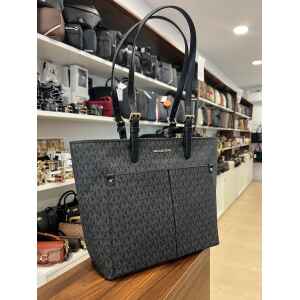 MK JETSET TRAVEL BLACK WITH POCKETS
