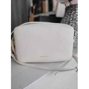 COCCINELLE CROSSBODY CREAM TWO ZIPS