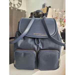 MICHAEL KORS CARA LARGE BACKPACK NAVY NYLON
